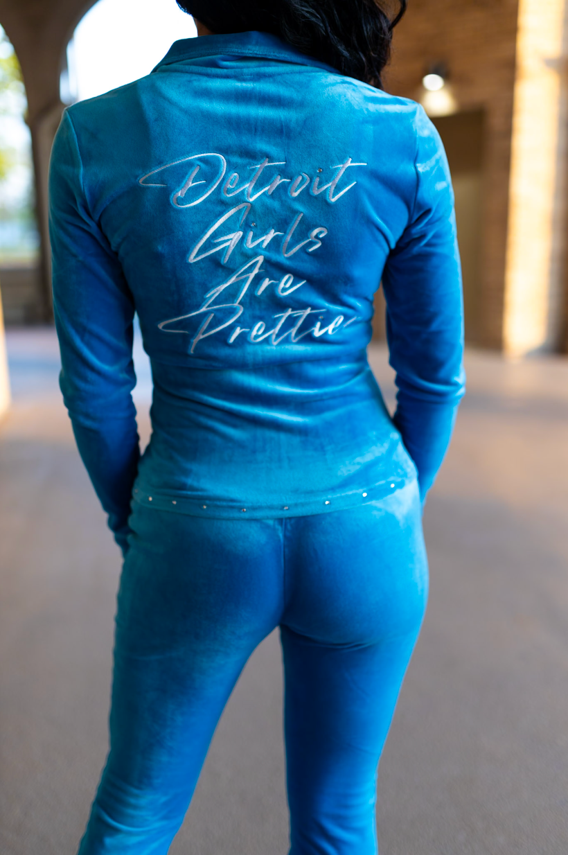 Sky Muse Velour Set